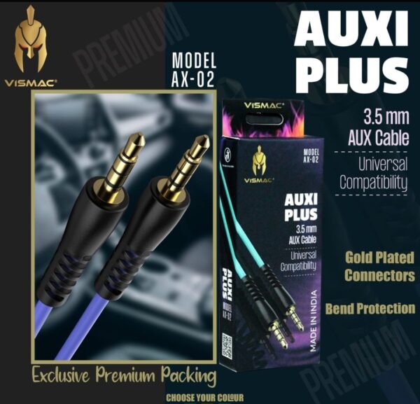 Auxi Plus AX-02 3.5mm Aux Cable