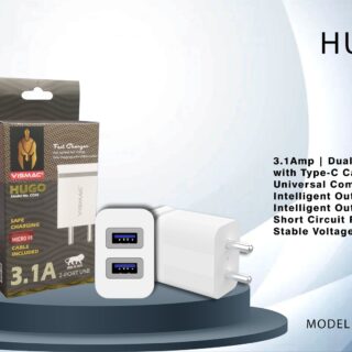 Hugo CG02 3.1A Adaptor with Wire