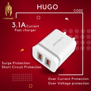 Hugo CG02 3.1A Adaptor with Wire