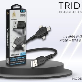Trident DC303 Micro+Usb+Type C Cable