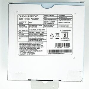OPPO 80W SUPERVOOC Fast Charger with cable