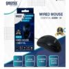 Geonix GXBM-01 Essential Wired Mouse – USB, Optical Sensor, 1.2M Cable (1 Year Guarantee)