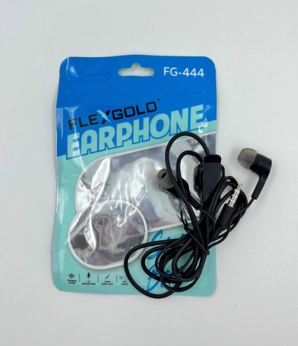 FLEXGOLD FG-444 Wired Earphones with Mic – Super Bass