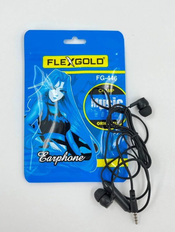 FLEXGOLD FG-446 Wired Earphones – Original Champ Music Edition - Image 3