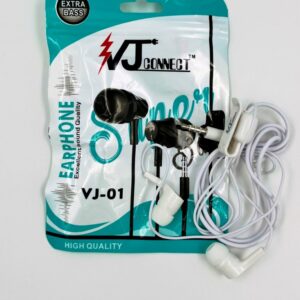 VJ Connect VJ-01 Wired Earphones – Extra Bass, High Quality