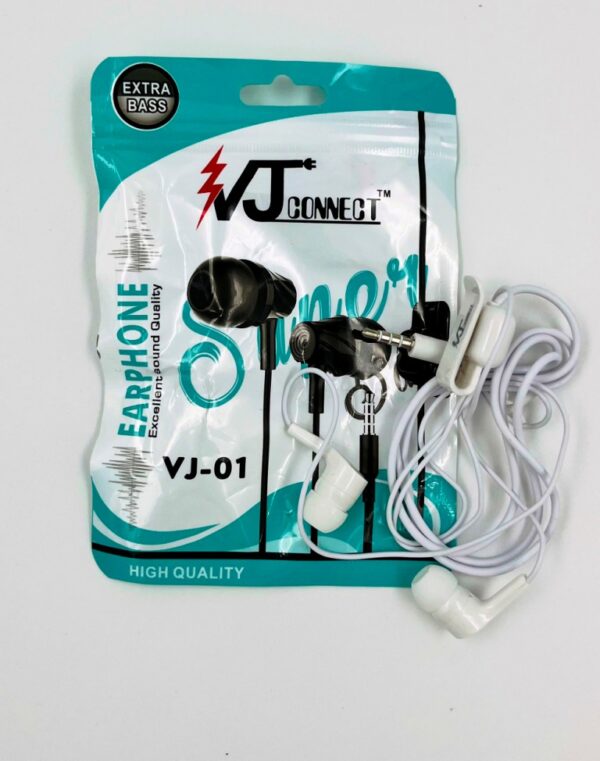 VJ Connect VJ-01 Wired Earphones – Extra Bass, High Quality