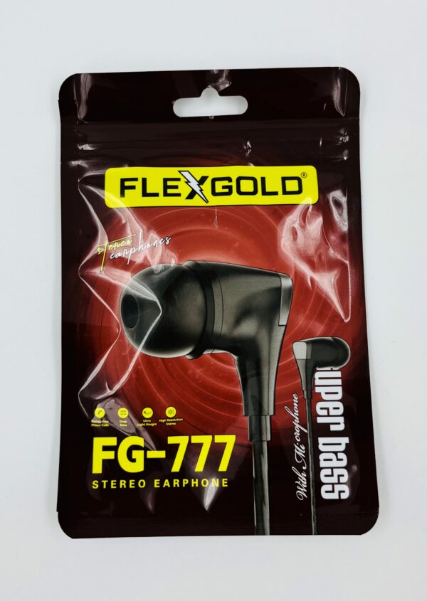 FLEXGOLD FG-777 Wired Earphones - Super Bass - Image 2