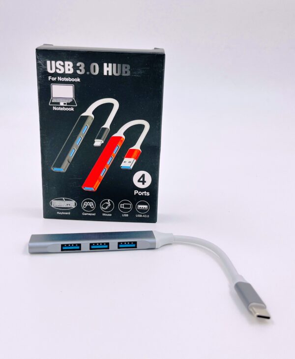 USB 3.0 HUB – 4 Port High-Speed Splitter for Notebook & PC - Image 2