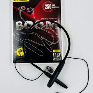 FLEXGOLD FG-581 BOOM Sports Wireless Headset – 250 Hours Playback | Chrome Earbuds | Fast Charging