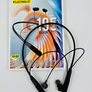 FLEXGOLD FG-607 MusicPro Wireless Neckband Headset – 195 Hours Backup | Stylish & Powerful Sound