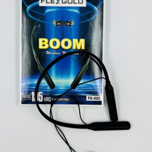 FLEXGOLD FG-602 BOOM Wireless Neckband – 195 Hours Playback | Premium Sound & Comfort