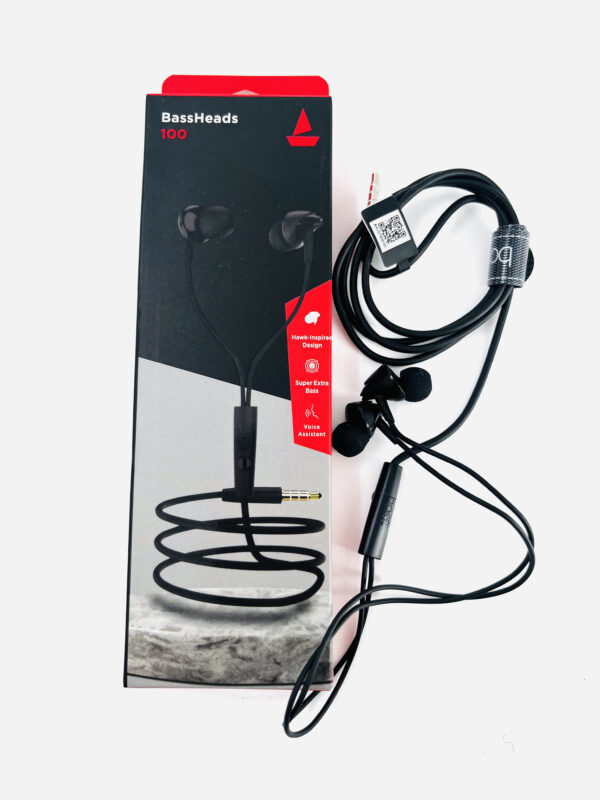 Boat BassHeads 100 in Ear Wired Headphones - Image 2